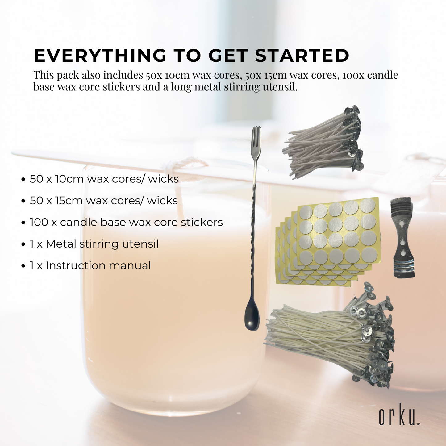 Candle Wax Heater 8L Black with Tap and Accessories - Candle Wax Melter