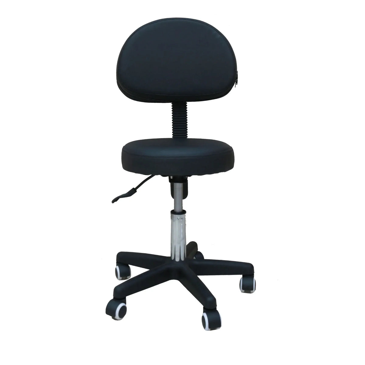 Ellie & Ruby Salon Stool Adjustable Swivel Chair Backrest Hairdressing
