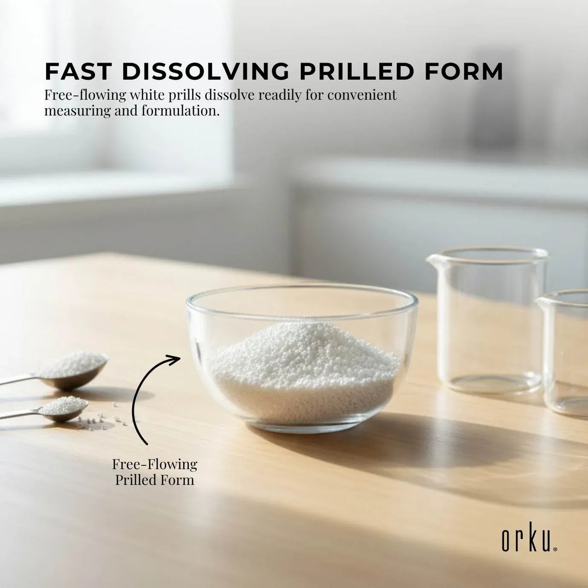Orku 1Kg Sodium Benzoate USP/FCC Grade Prills – E211 Preservative CAS 532-32-1