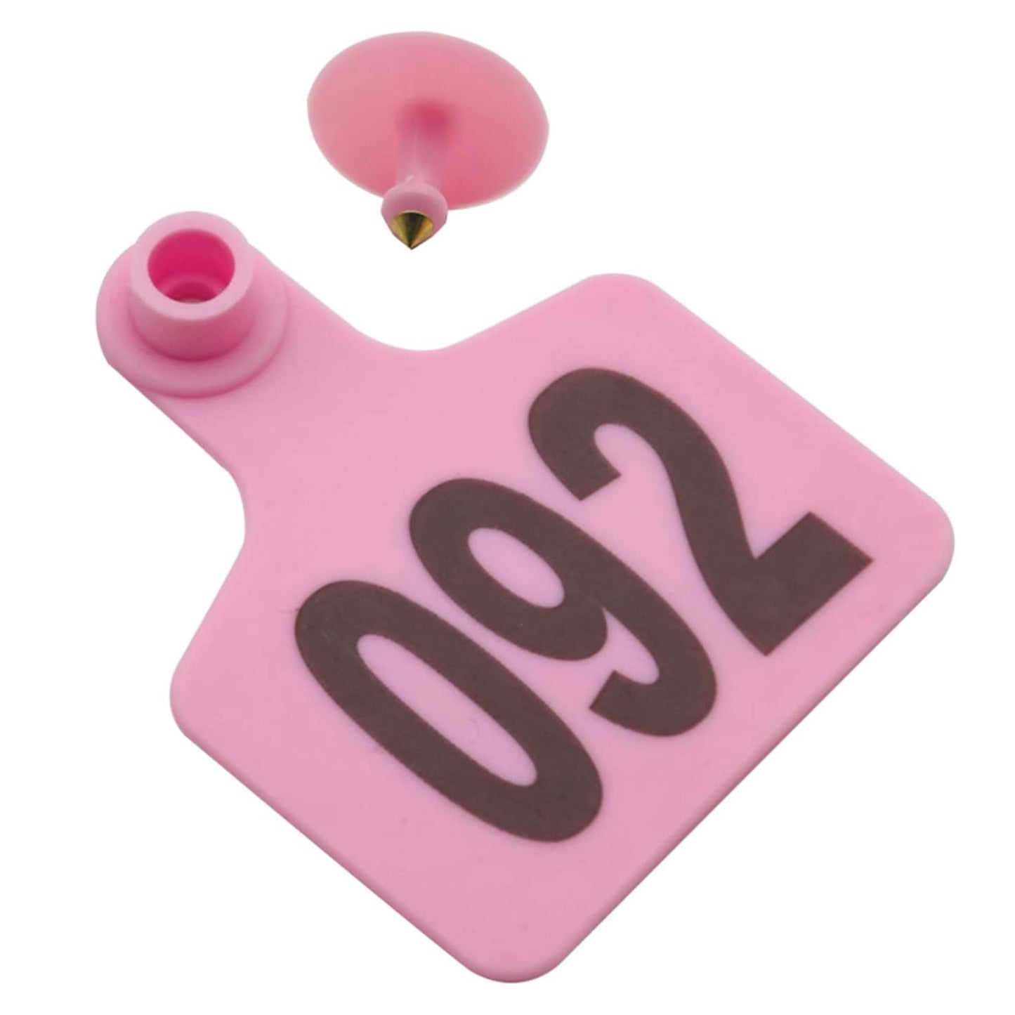 Cattle Ear Tags 1-100 5x4cm Set - Small Pink Pig Goat Livestock Label