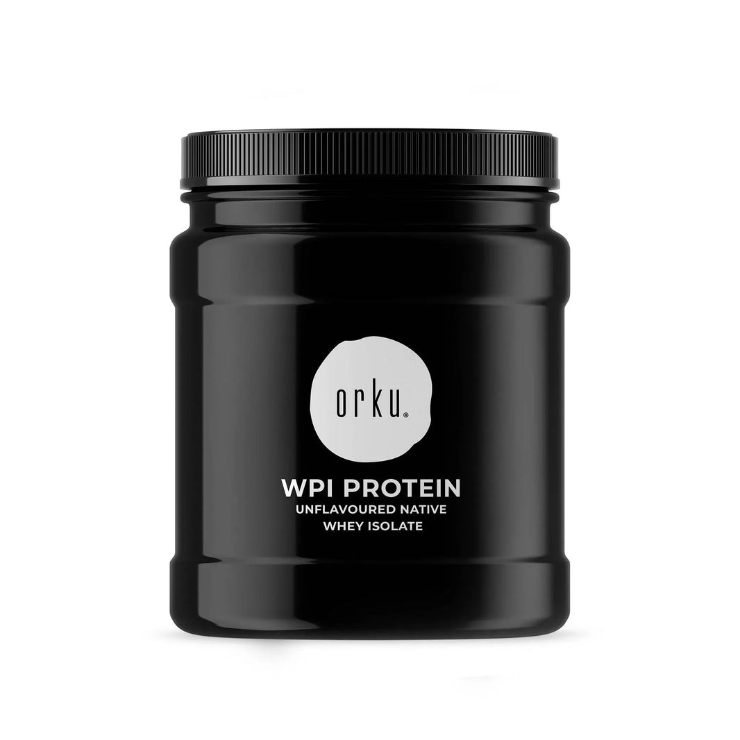 Orku 400g Native Whey Protein Isolate Powder - Unflavoured WPI Jar