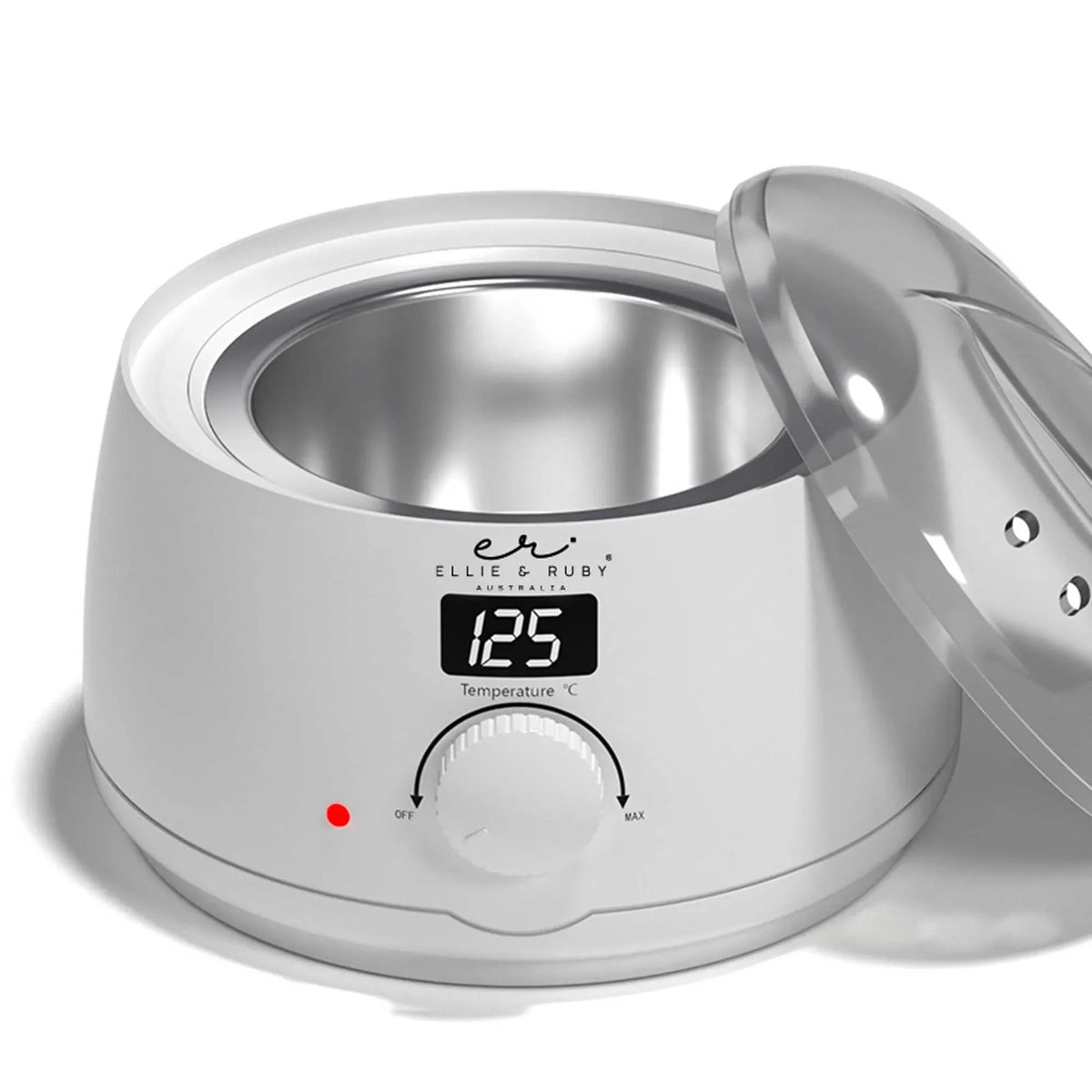 Ellie & Ruby 500ml Automatic Wax Warmer Pot - Electronic Wax Heater White