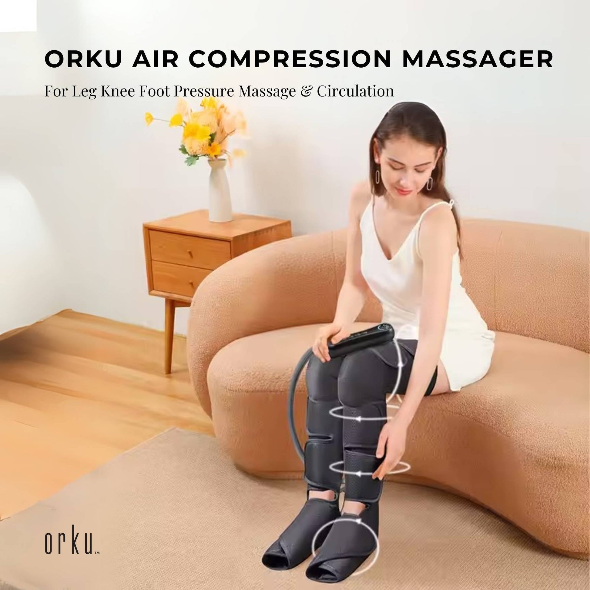 Orku Air Compression Massager Leg Knee Foot
