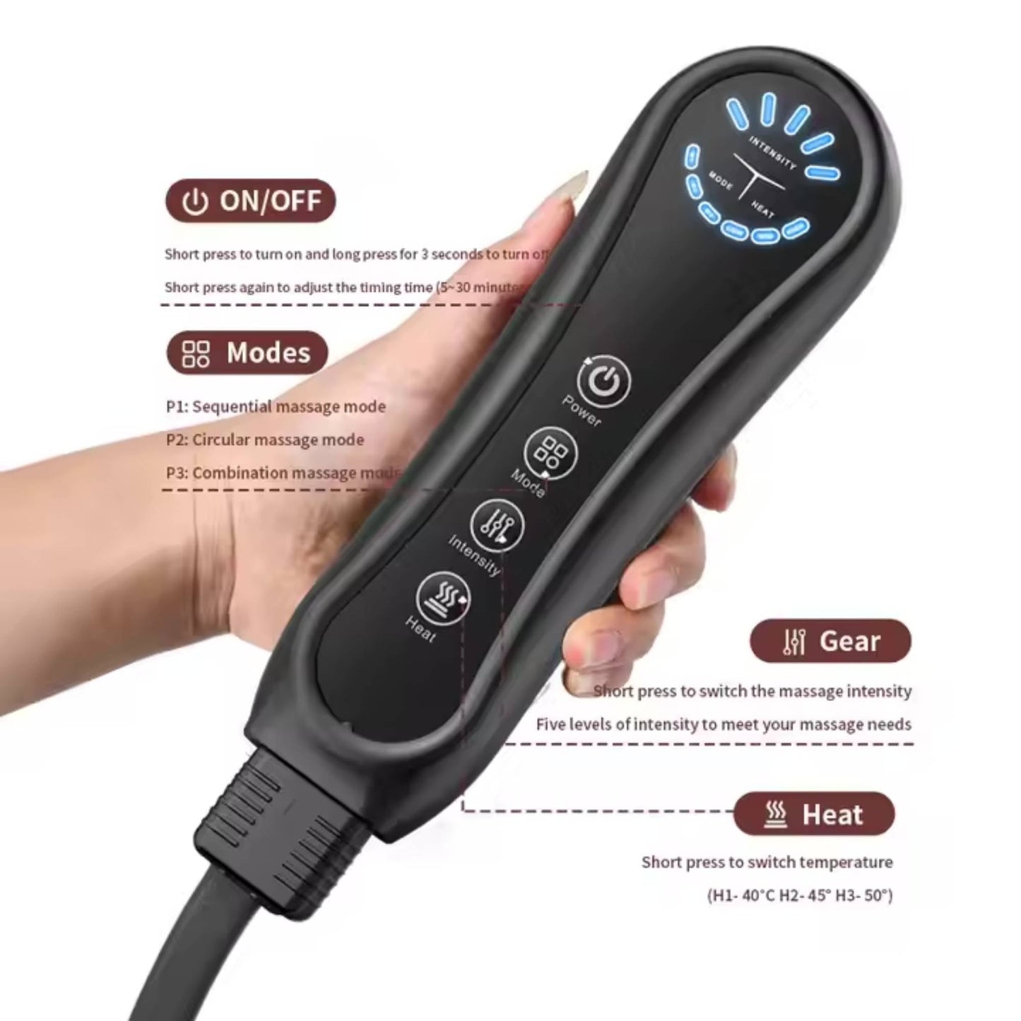 Orku Air Compression Massager Leg Knee Foot Pressure