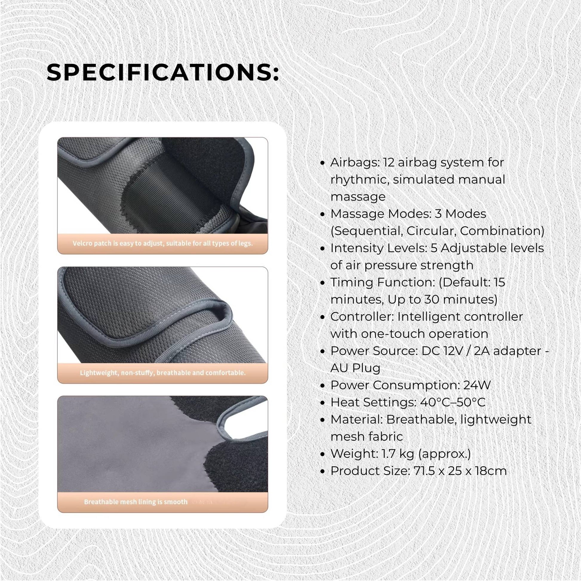 Orku air compression with frame detail shown