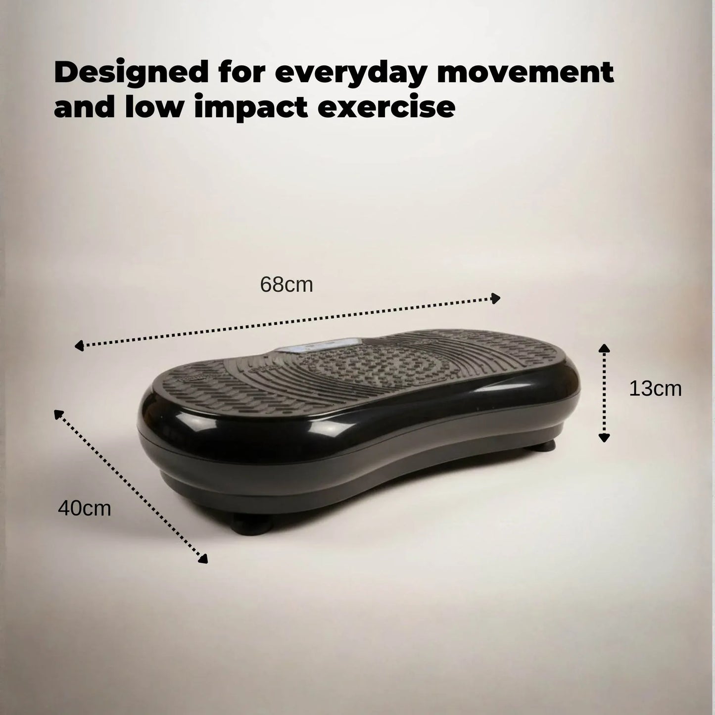 Vibration Machine Platform Exercise Vibrating Plate Black
