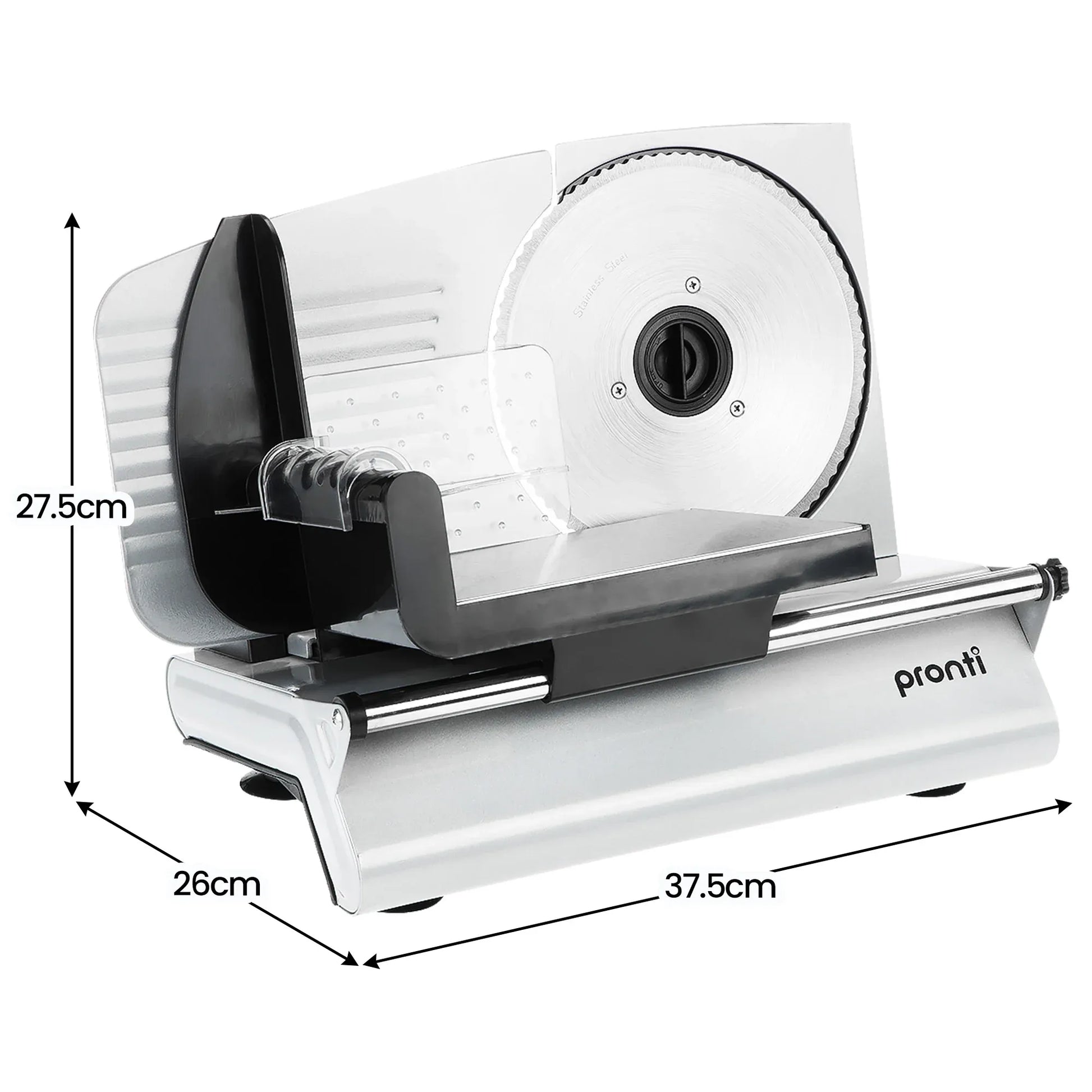 Pronti Deli and Food Electric Meat Slicer 200W Blades Processor