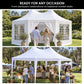 Wallaroo 6x4.5m Wedding Gazebo Marquee with Sidewalls