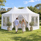 Wallaroo 6x4.5m Wedding Gazebo Marquee with Sidewalls