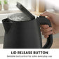 Pronti Silver Noir Collection 4 Slice Toaster and Kettle Bundle
