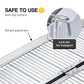 Kartrite 4ft Portable Aluminium Folding Wheelchair Ramp 275kg Heavy Duty Non-Slip Suitcase Ramp for Steps Kerbs