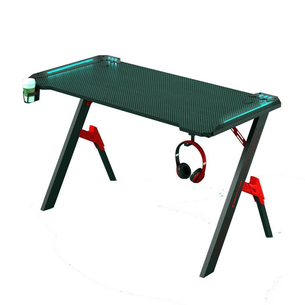 Gaming Desk 140cm RGB Desktop PC Computer Racing Table Office Laptop Home AU