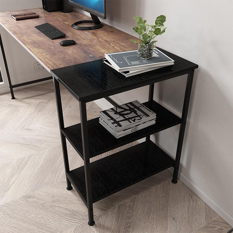 Computer Table Desk with Book Storage Student Study Home Office Workstation - Vintage Oak Finish