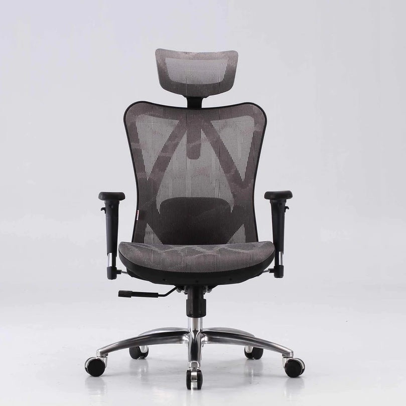 Sihoo M57 Ergonomic Office Chair High-Back Breathable Computer Desk Chair with 3D Armrest and Lumbar Support - Grey (Without Footrest)