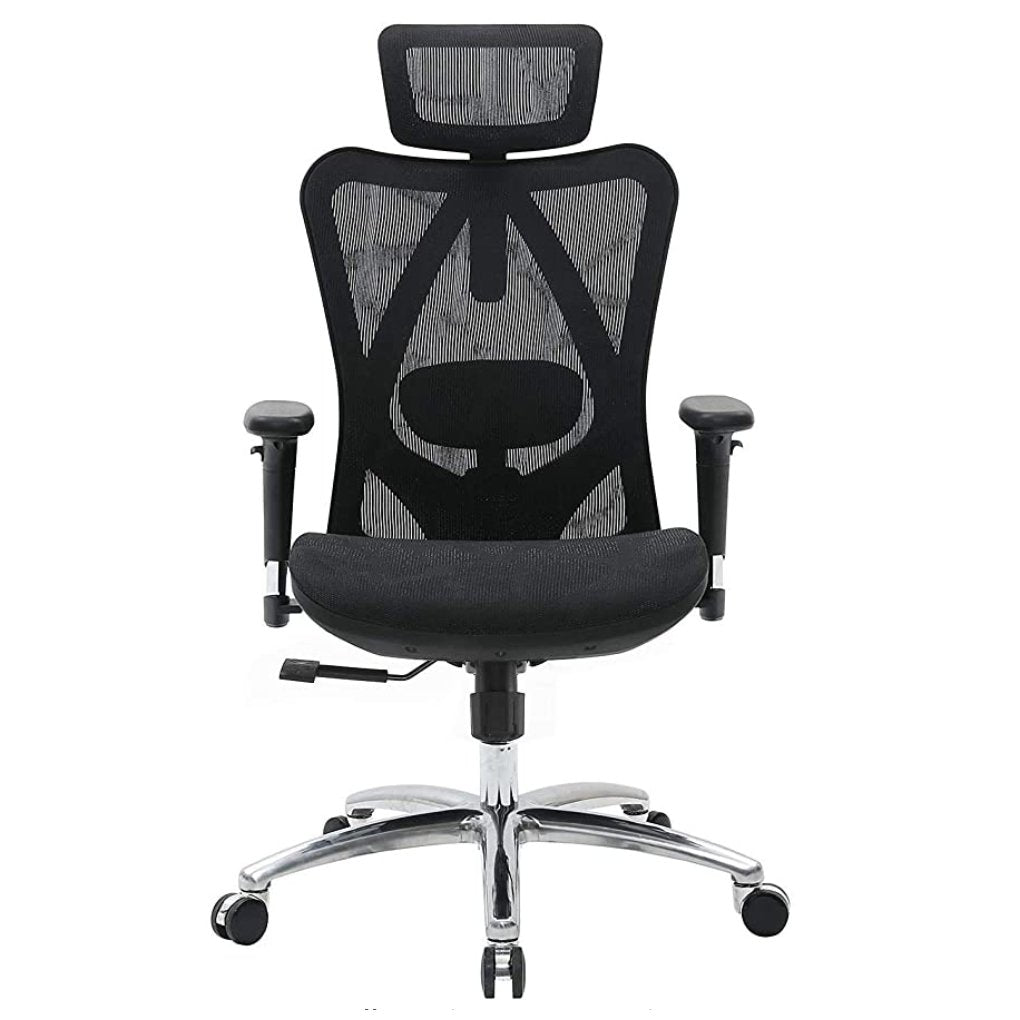 Sihoo M57 Ergonomic Office Chair High-Back Breathable Computer Desk Chair with 3D Armrest and Lumbar Support - Grey (Without Footrest)