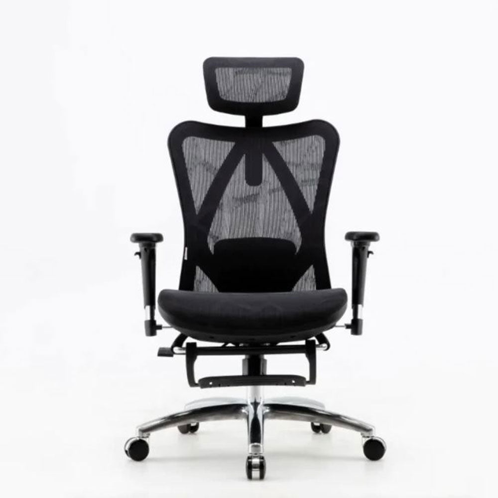 Sihoo M57 Ergonomic Office Chair High-Back Breathable Computer Desk Chair with 3D Armrest and Lumbar Support - Grey (Without Footrest)