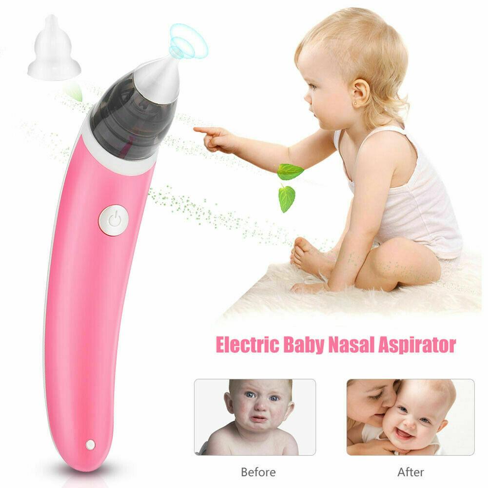 Baby Nasal Aspirator Safe Hygienic Nose Cleaner Snot Sucker for Baby - Red