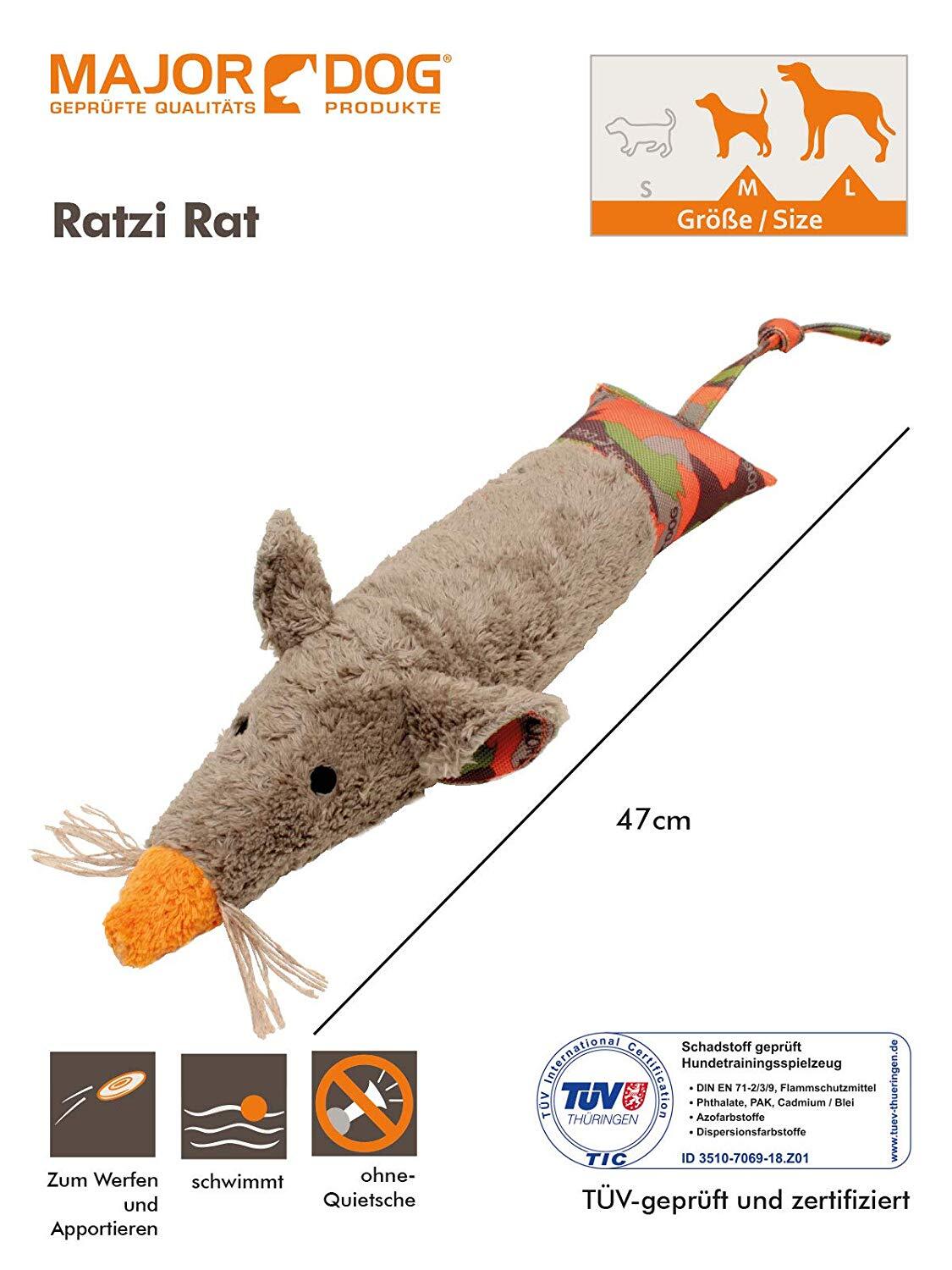 Major Dog Ratzi Rat Toy