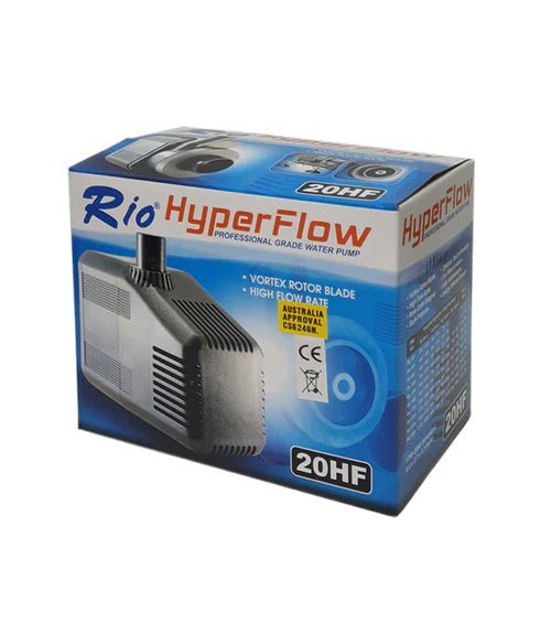 Submersible Water Pump 4900L/HR - Rio Hyperflow 20HF Professional Grade for Hydroponic Systems