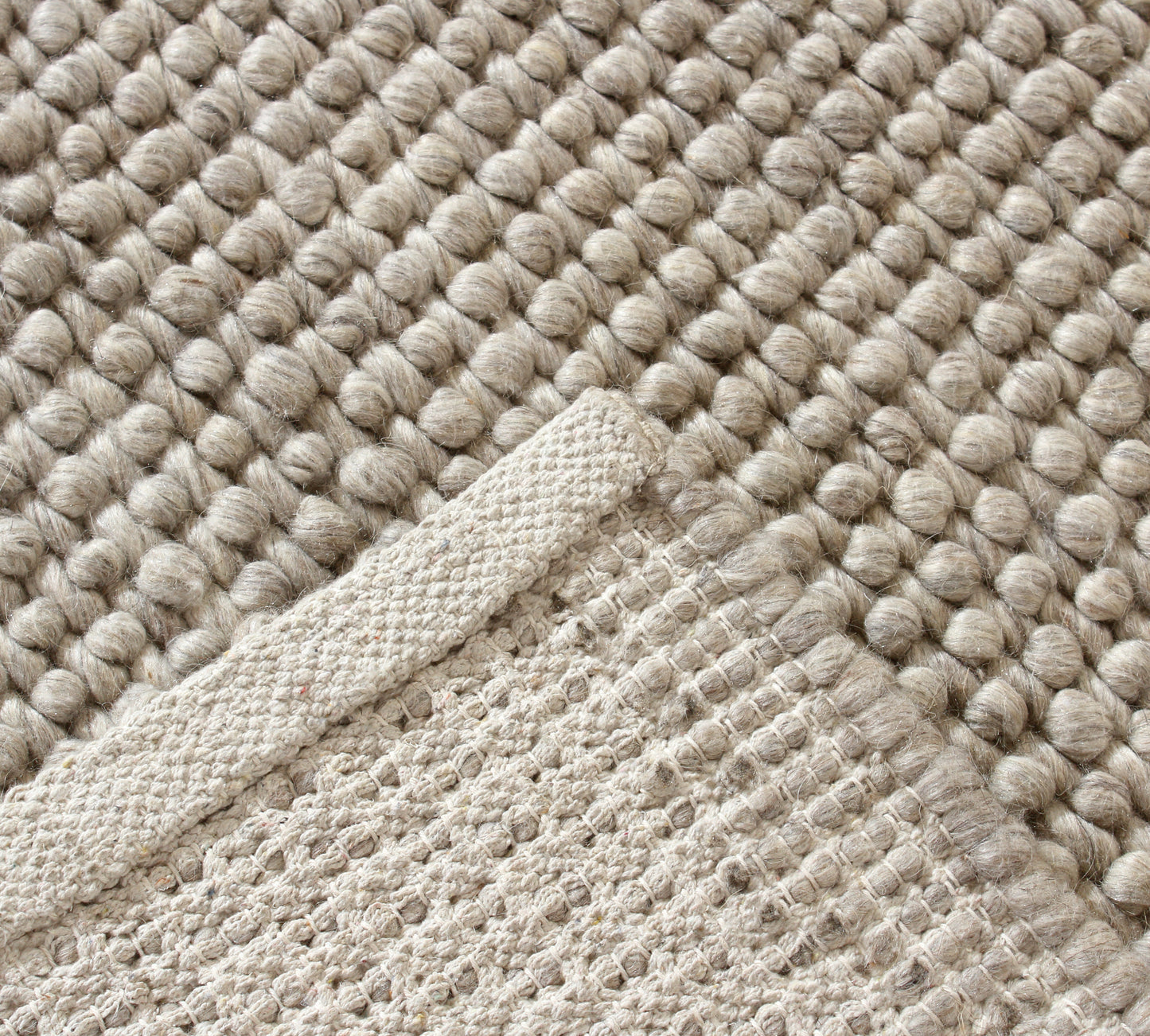 Aura Hand Woven Loop Pile Wool Rug - 160x230