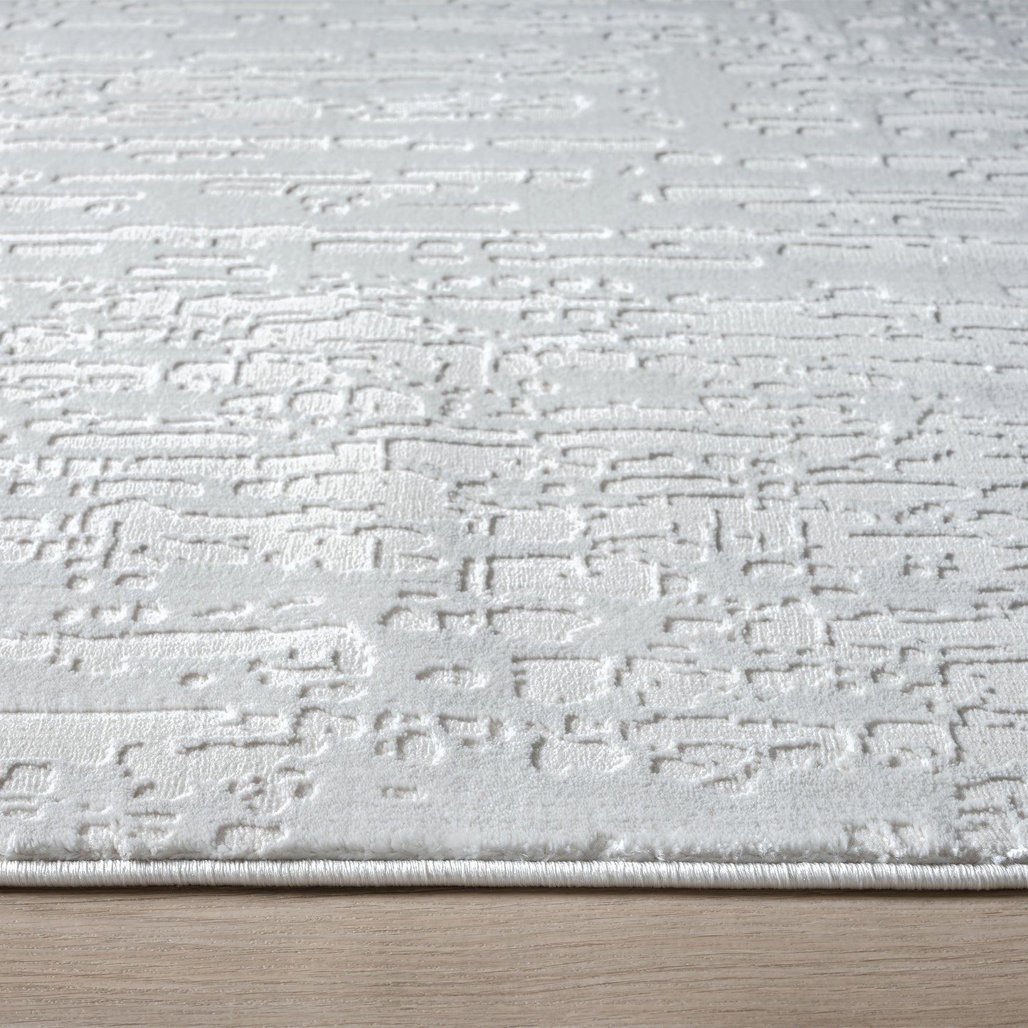 Grande Jacquard Rug - Pearl - 80x300