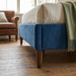 Bed Frame Velvet Blue - Queen