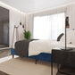 Bed Frame Velvet Blue - Queen