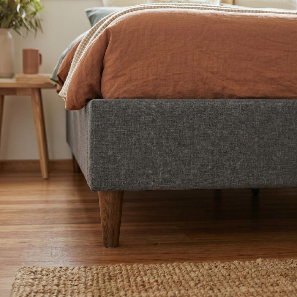 Bed Frame Mattress Foundation - Dark Grey Queen