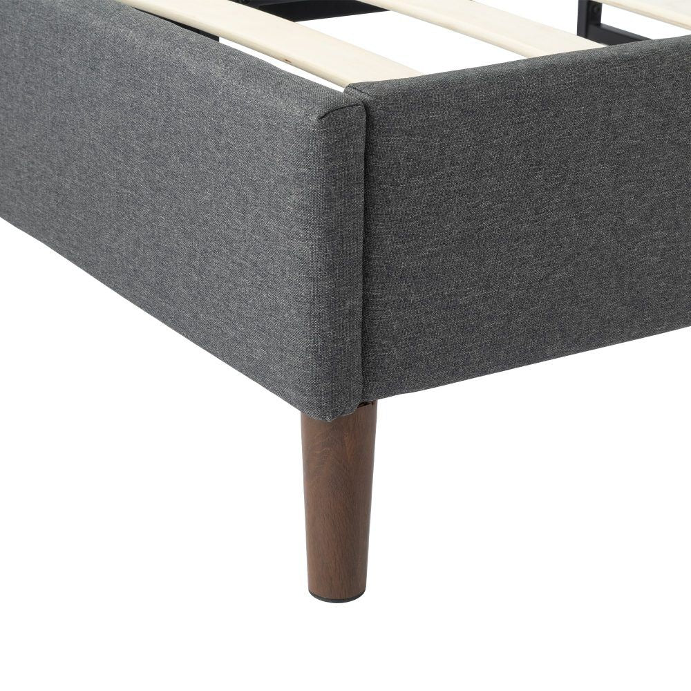Bed Frame Mattress Foundation - Dark Grey Queen