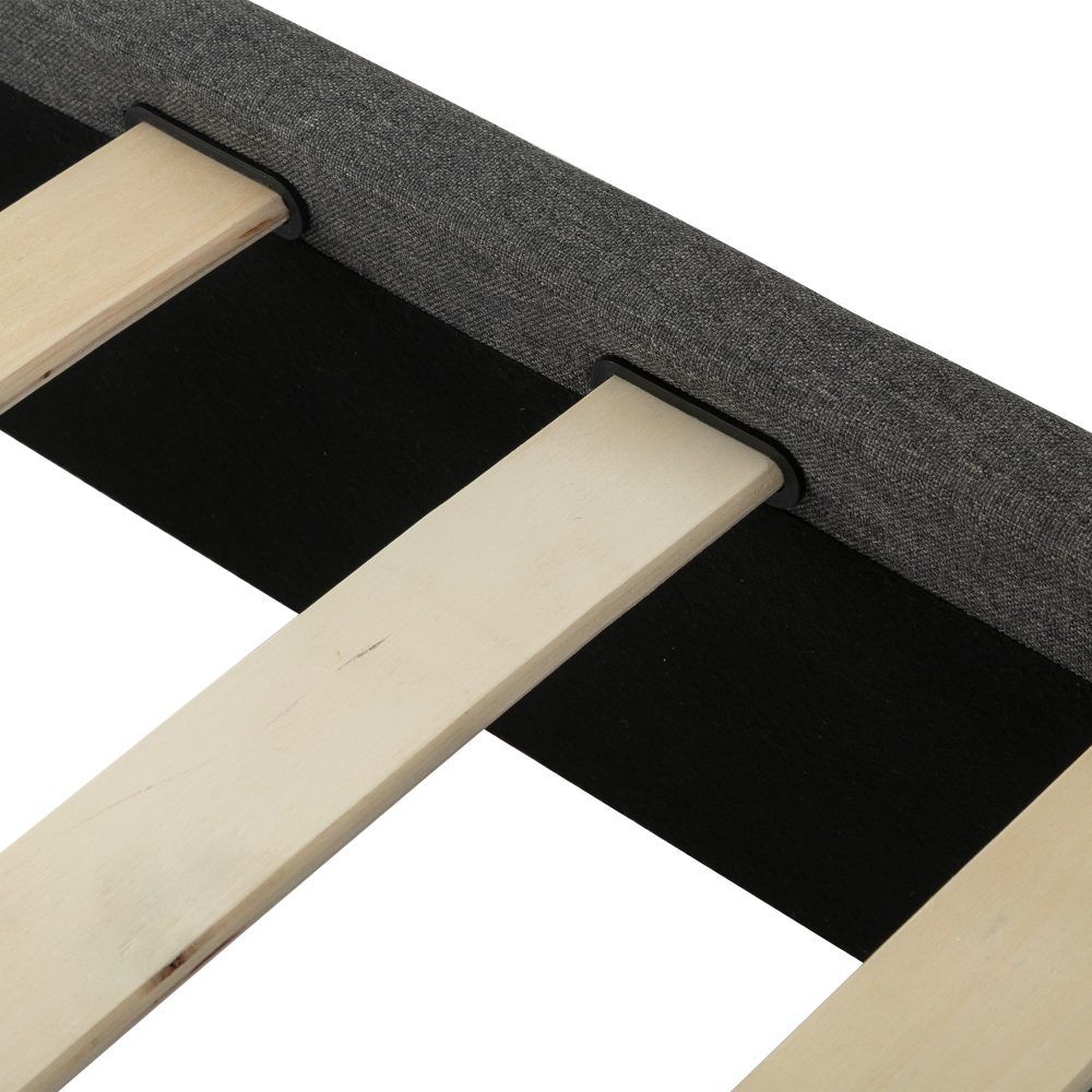 Bed Frame Mattress Foundation - Dark Grey Queen