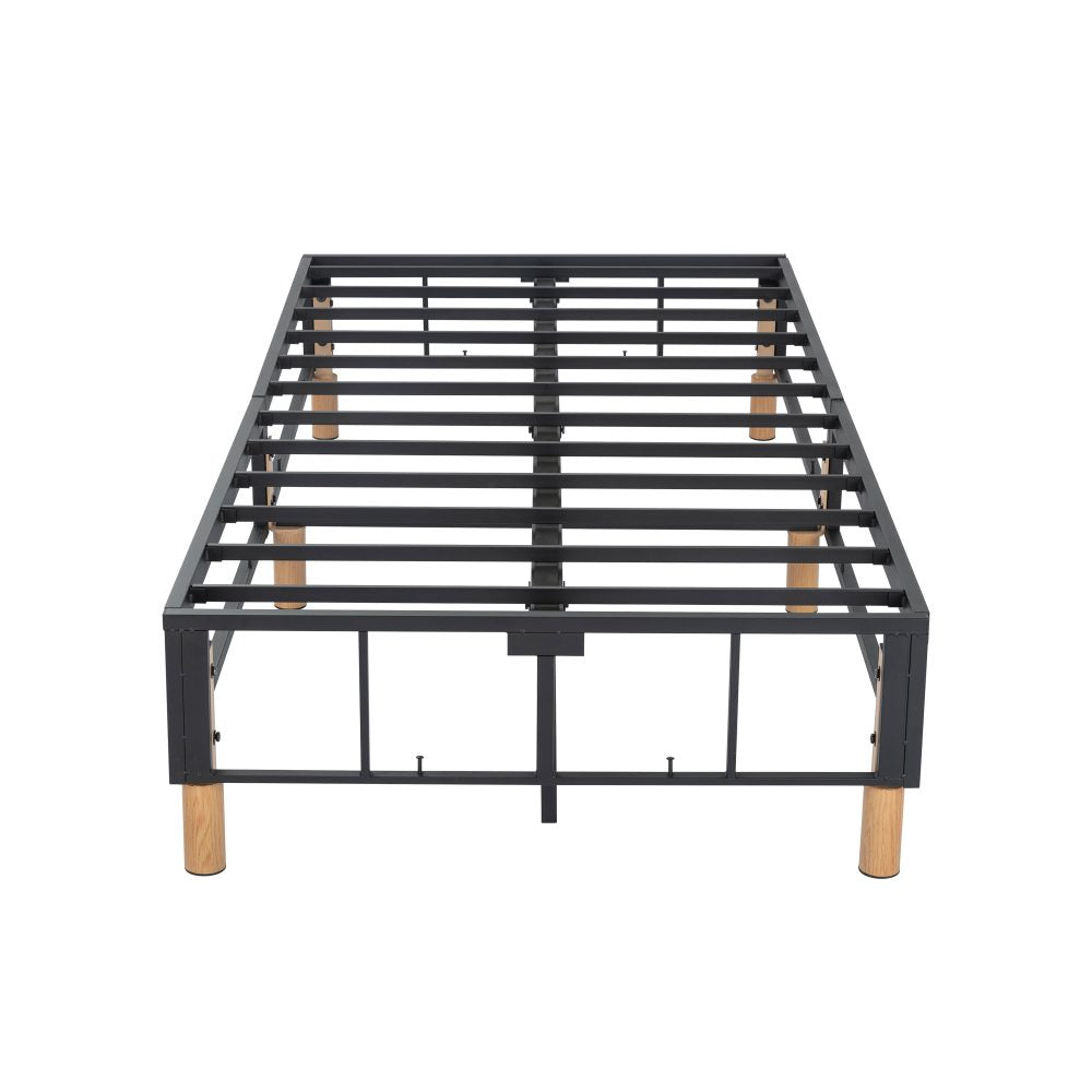 Metal Bed Frame Mattress Foundation Blue ‚Äì Double