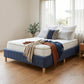 Metal Bed Frame Mattress Foundation - Blue Queen