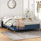 Metal Bed Frame Mattress Foundation - Blue Queen