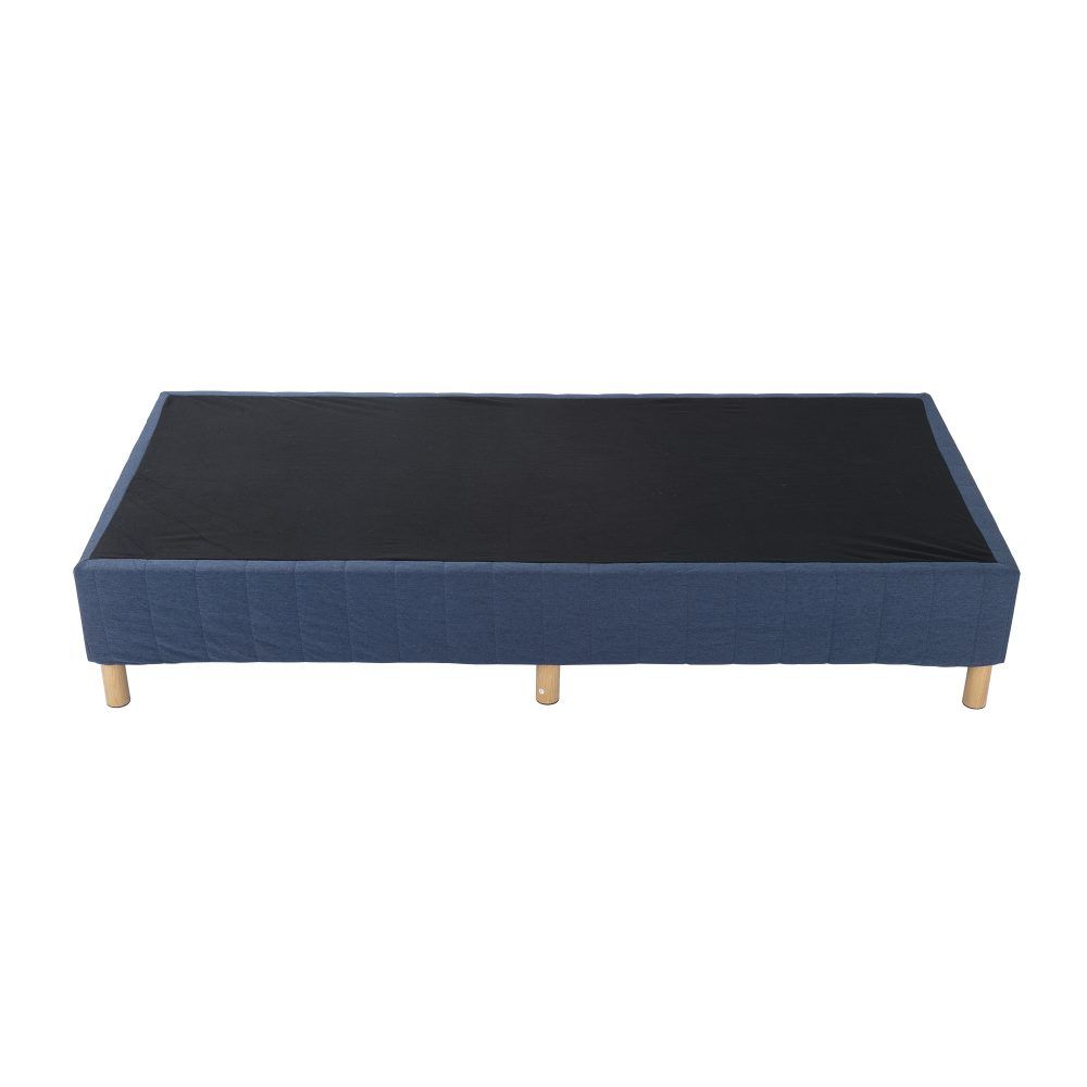 Metal Bed Frame Mattress Foundation - Blue Queen