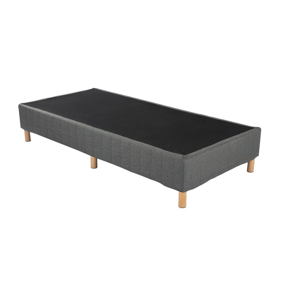 Metal Bed Frame Mattress Foundation - Dark Grey Double