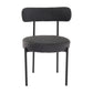 Elsa Dining Chairs Charcoal Chic Boucle Set