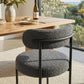 Elsa Dining Chairs Charcoal Chic Boucle Set