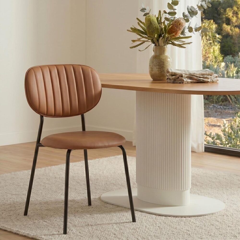 Tan Temptation Chair Duo - Stylish Accent Seating