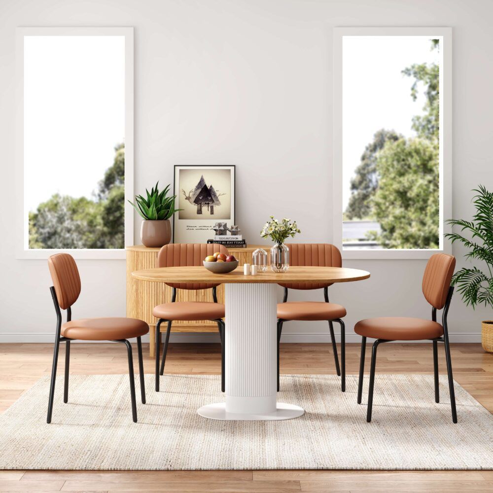 Tan Temptation Chair Duo - Stylish Accent Seating