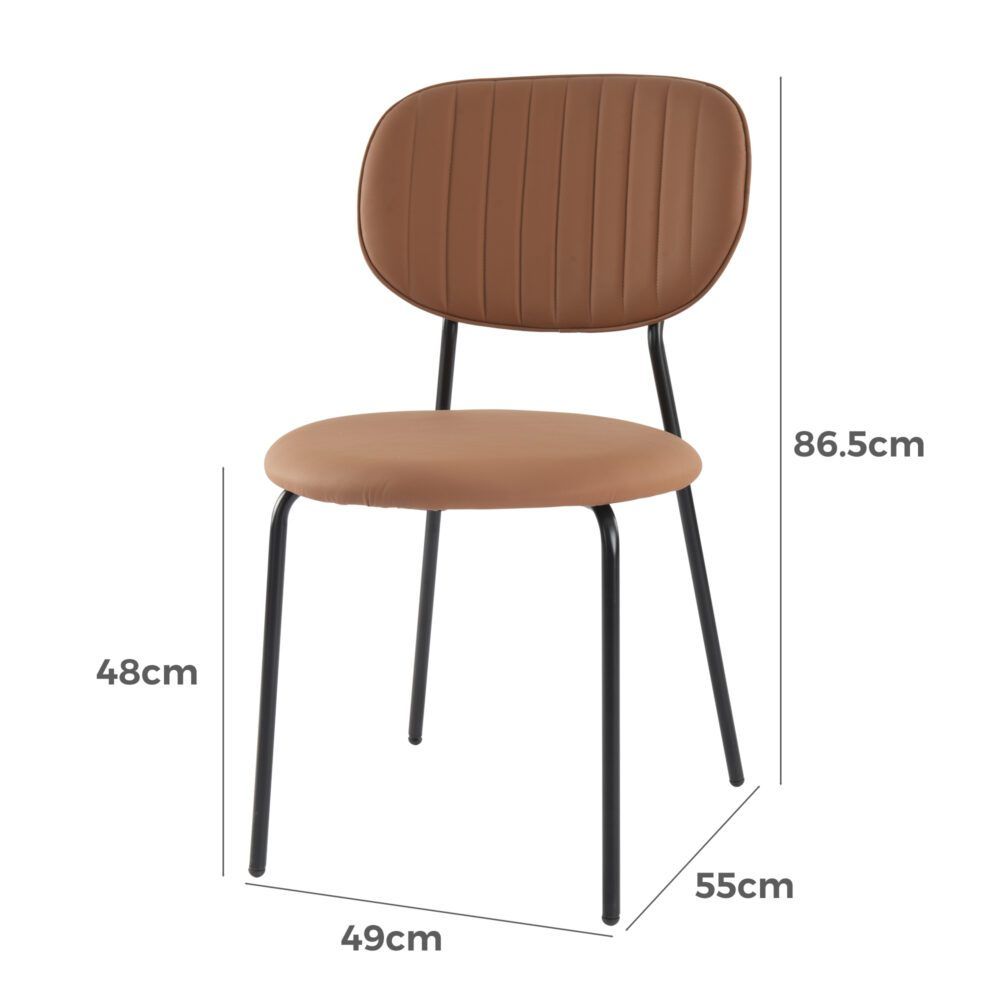 Tan Temptation Chair Duo - Stylish Accent Seating