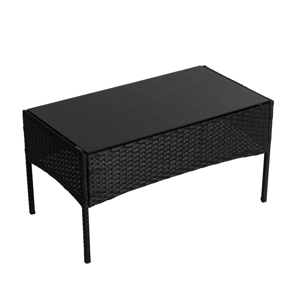 Outdoor Lounge Sofa Set 4-Seater PE Wicker - Ville