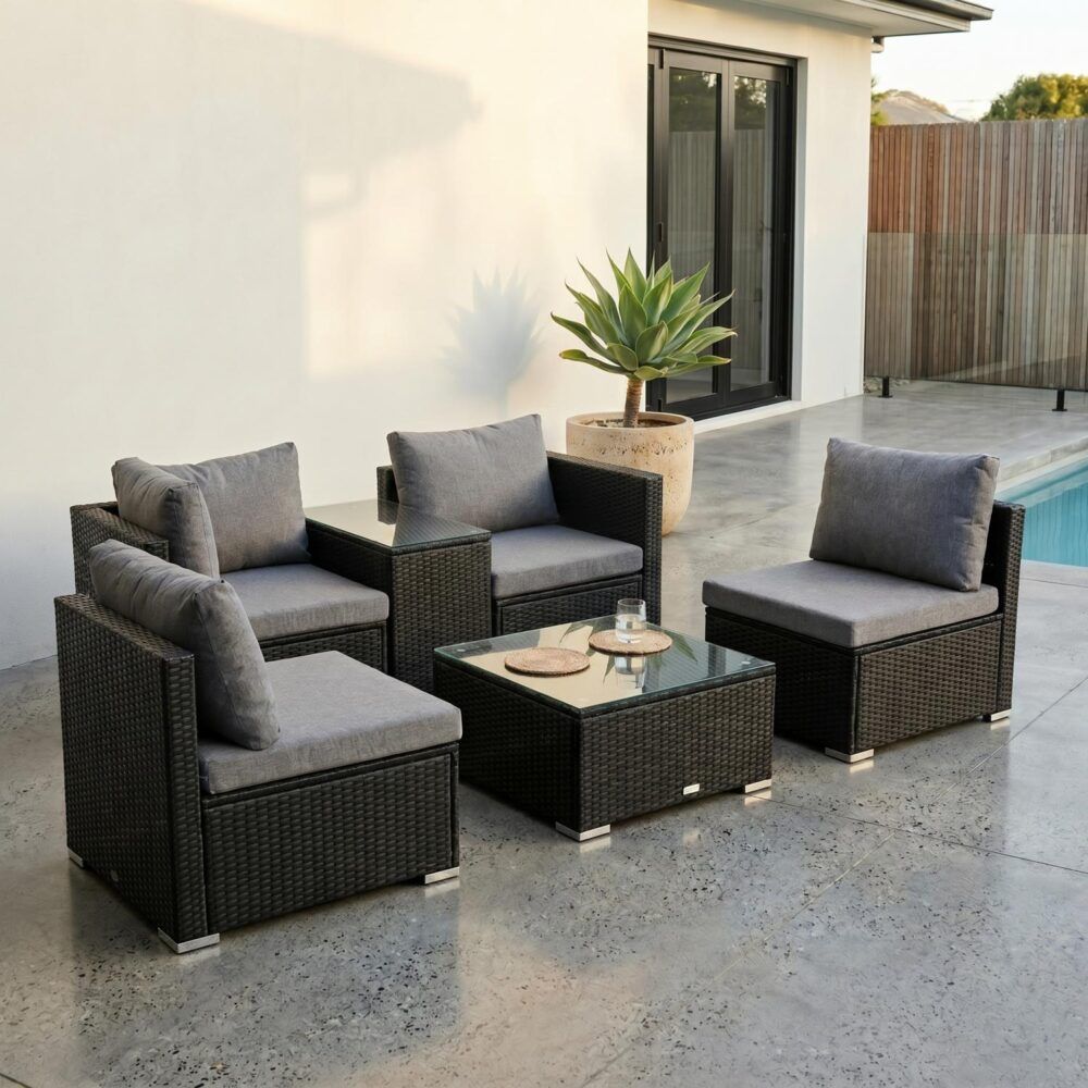 Modular Wicker Lounge Set outdoor OTF