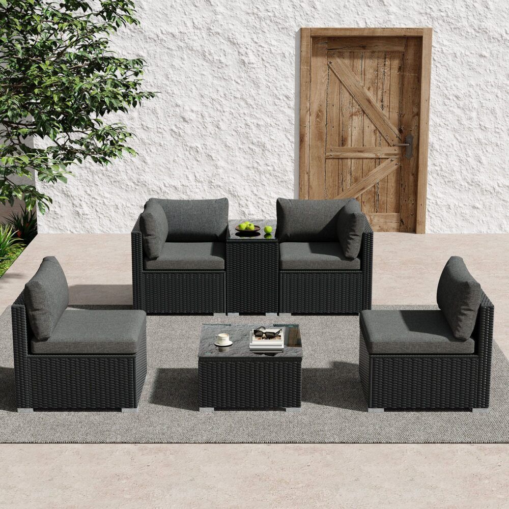 Modular Outdoor Wicker Lounge Set