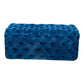 Ottoman Rectangular Elsa Navy Blue Velvet