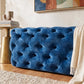 Ottoman Rectangular Elsa Navy Blue Velvet