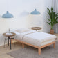 Wooden Bed Base Frame King Single Size Warm Natural