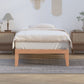 Wooden Bed Base Frame King Single Size Warm Natural