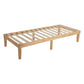 Wooden Bed Base Frame King Single Size Warm Natural