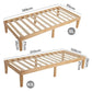 Wooden Bed Base Frame King Single Size Warm Natural
