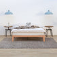 Wooden Bed Base Frame Queen Size Warm Natural